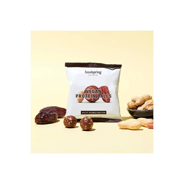 Foodspring Protein Balls Snack Proteico Vegano Gusto Burro Di Arachidi Salato 40g
