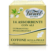 Vivicot Puro Cotone Assorbenti Ali Giorno 14 Pezzi