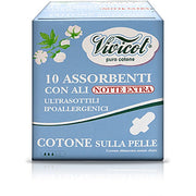 Vivicot Puro Cotone Assorbenti Notte Con Ali 10 Pezzi