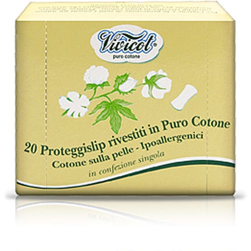Vivicot Puro Cotone Salvaslip Ripiegato 20 Pezzi
