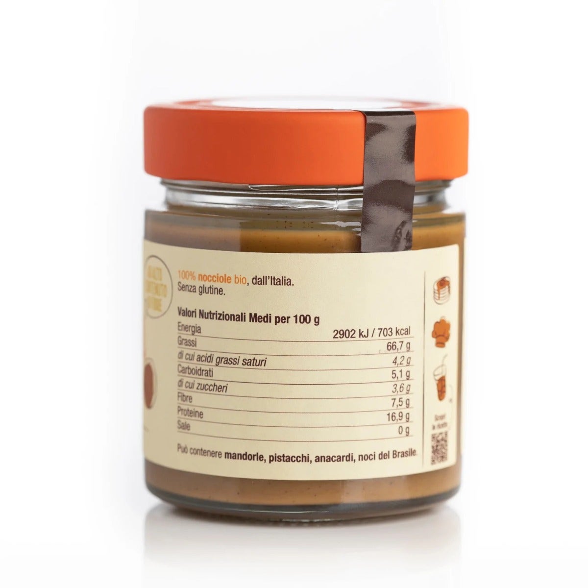Damiano Crema Di Nocciole Tostate Bio 180g