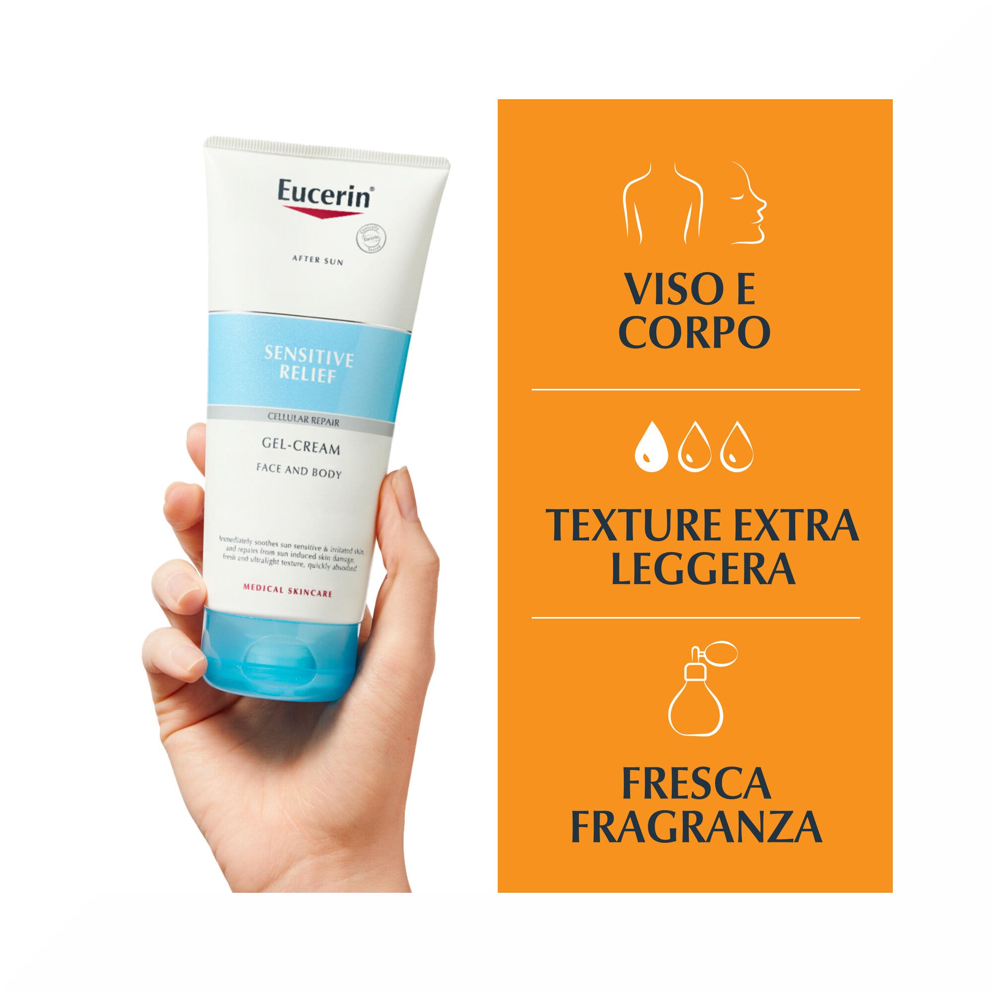Eucerin After Sun Sensitive Relief Crema-Gel 200 ml