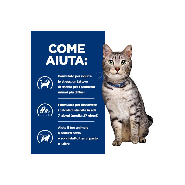 Hill's Prescription Diet C/D Multicare Stress Weight Crocchette Pollo Per Gatti Sacco 1,5kg