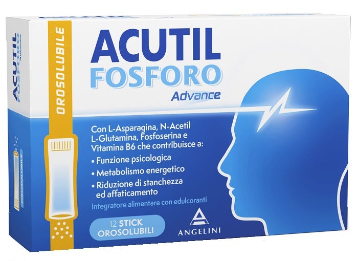 Acutil Fosforo Advance 12 barritas bucodispersables