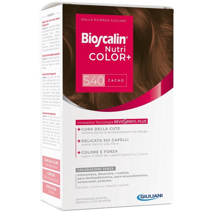 Bioscalin Nutricolor Plus Tinte permanente para el cabello 5,40 Cacao