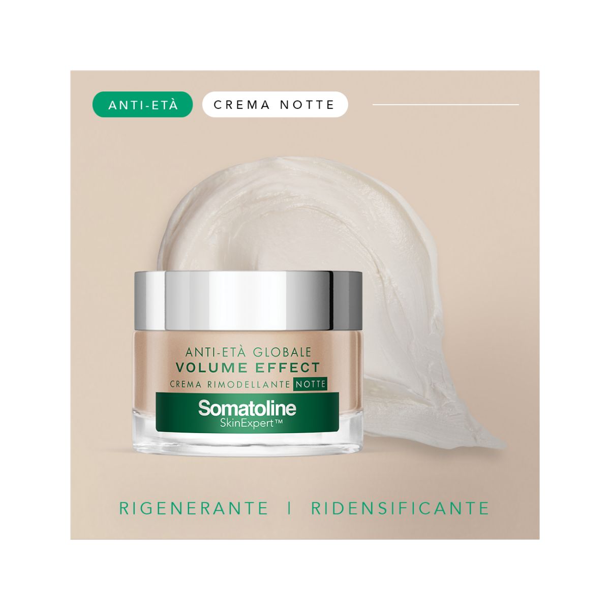 Somatoline SkinExpert Volume Effect Crema Viso Notte 50 ml