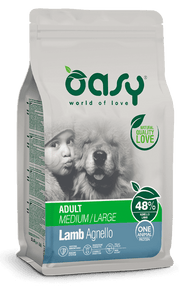 Oasy Dry Monoproteico Crocchette Al Agnello Per Cani Taglia Media/Grande Sacco 12kg