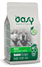 Oasy Dry Monoproteico Crocchette Al Coniglio Per Cani Taglia Media/Grande Sacco 12kg