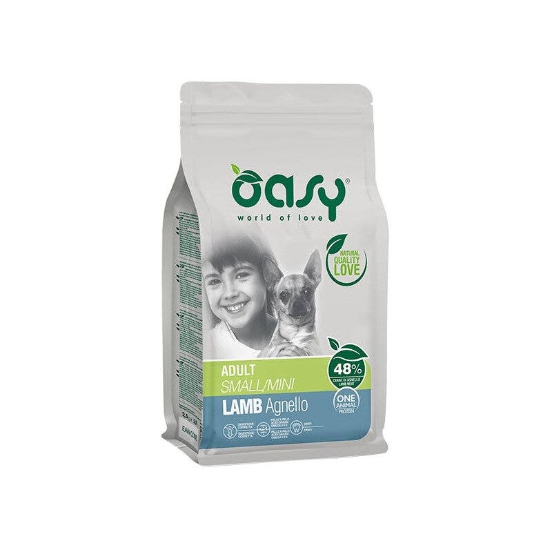 Oasy One Animal Protein Adult Small & Mini con cordero para perros adultos 800 g