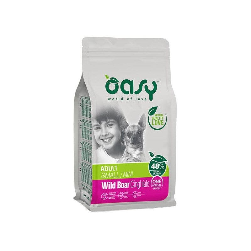 Oasy One Animal Protein Adult Small & Mini con jabalí para perros adultos 800 g