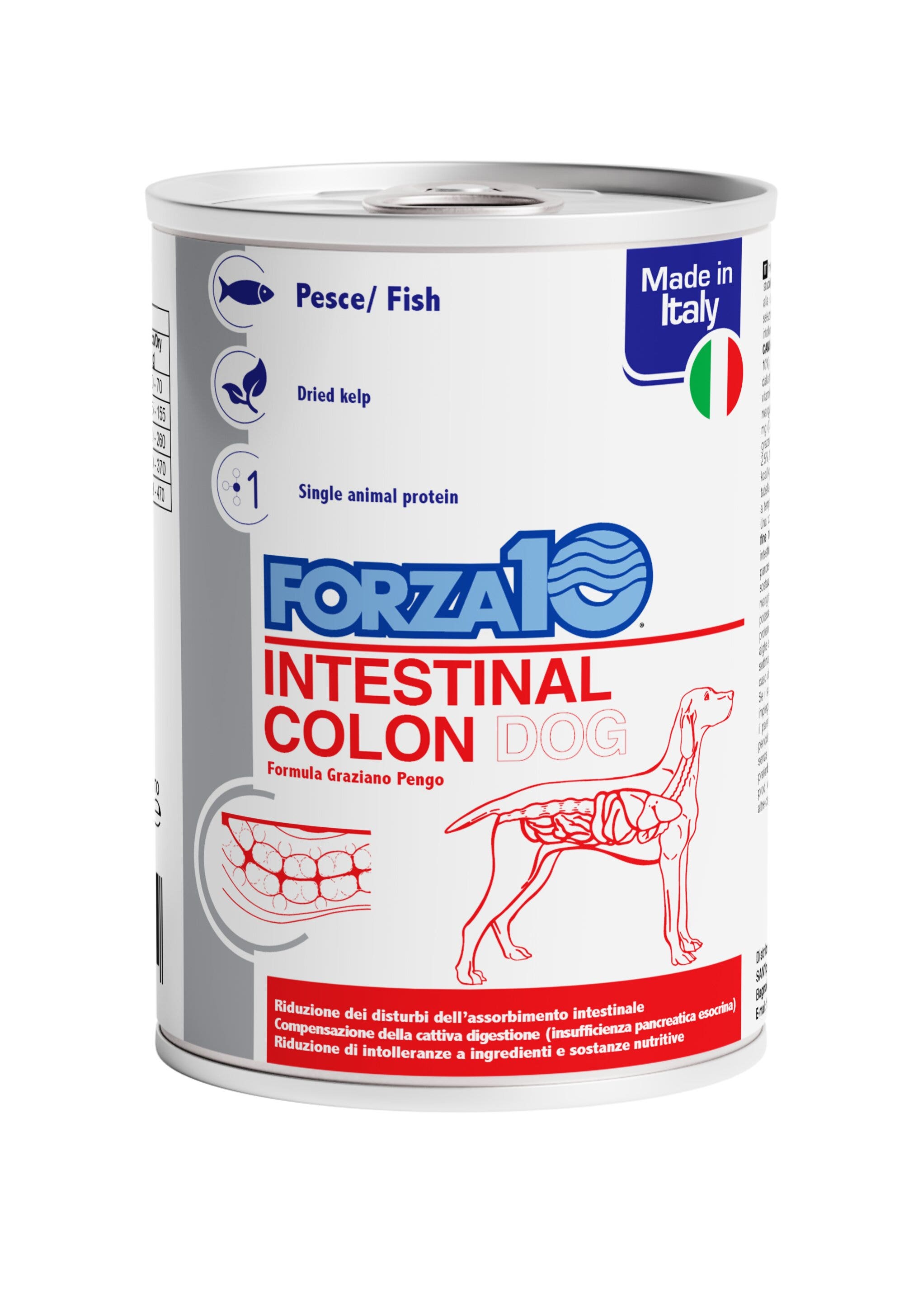 Forza10 Actiwet Intestinal Colon Comida húmeda para perros adultos, tarro de 390 g
