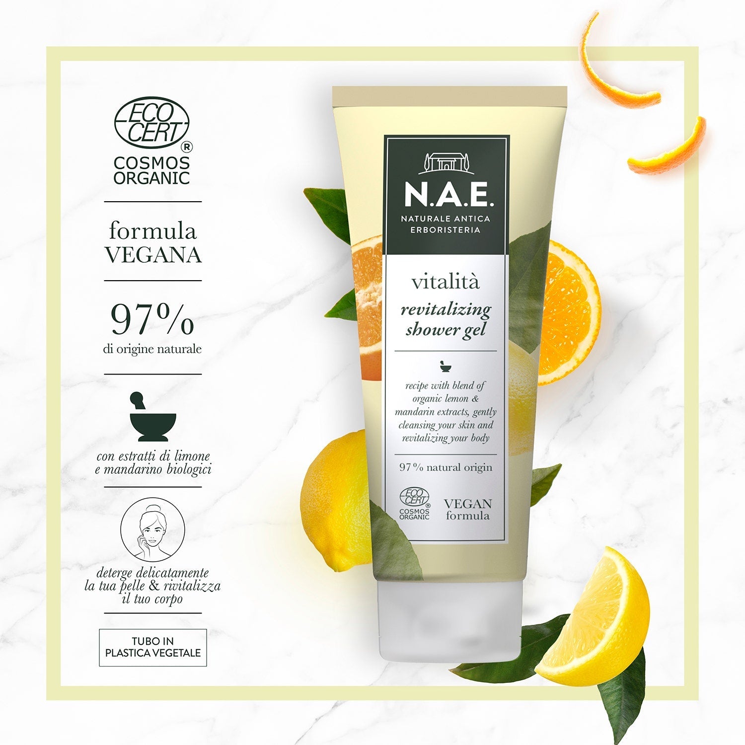 N.A.E. Docciaschiuma Vitalità Formula Vegana 200ml