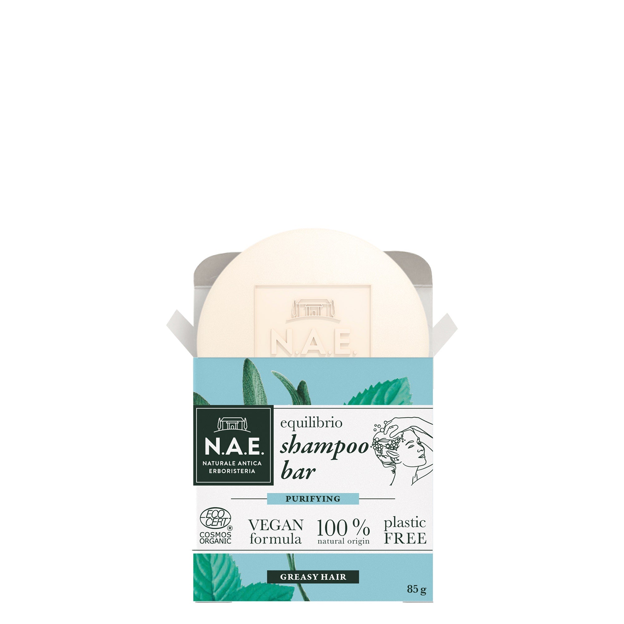 N.A.E. Shampoo Solido Equilibrio Per Capelli Grassi 85g