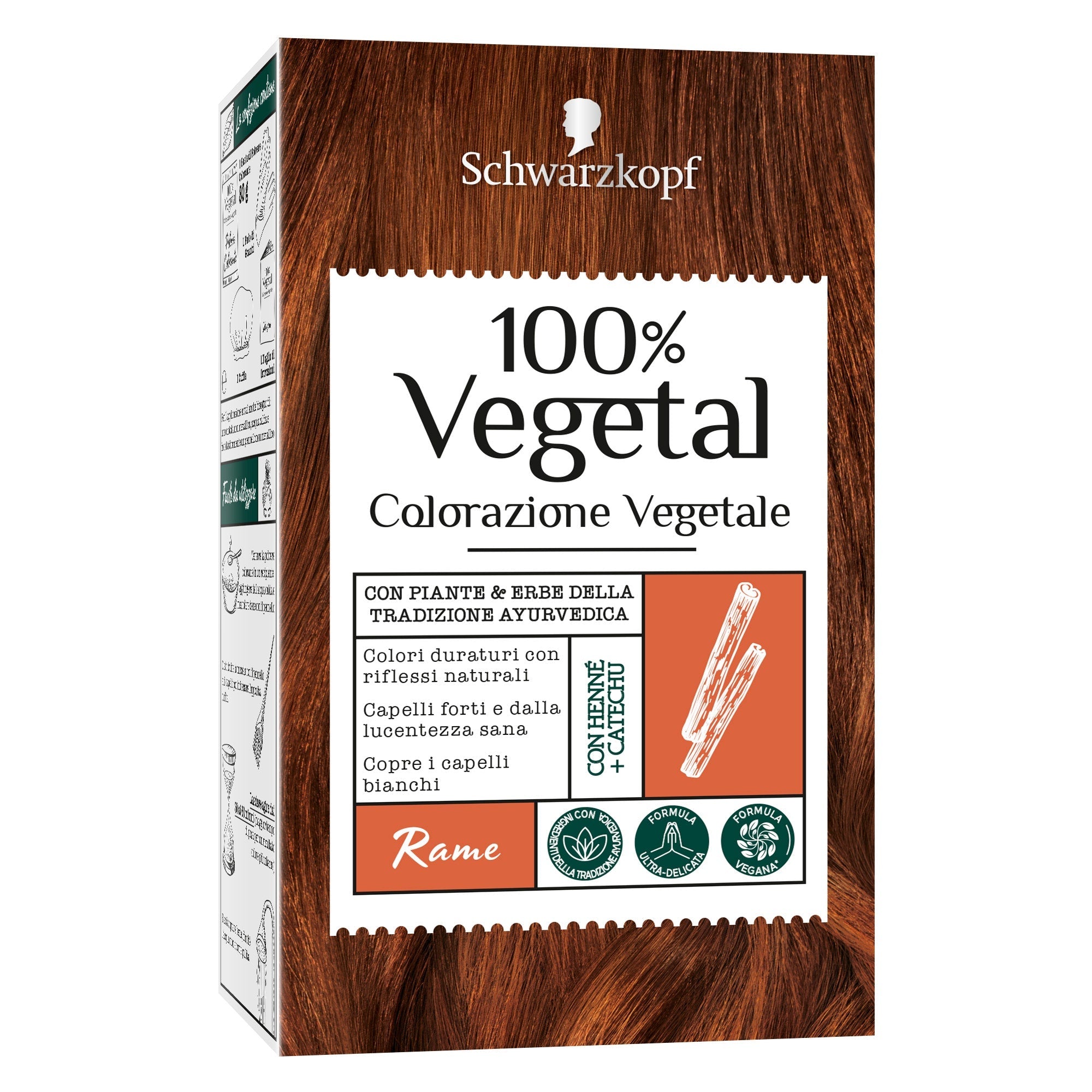 Schwarzkopf 100% Vegetal Colorazione Vegetale Capelli Rame