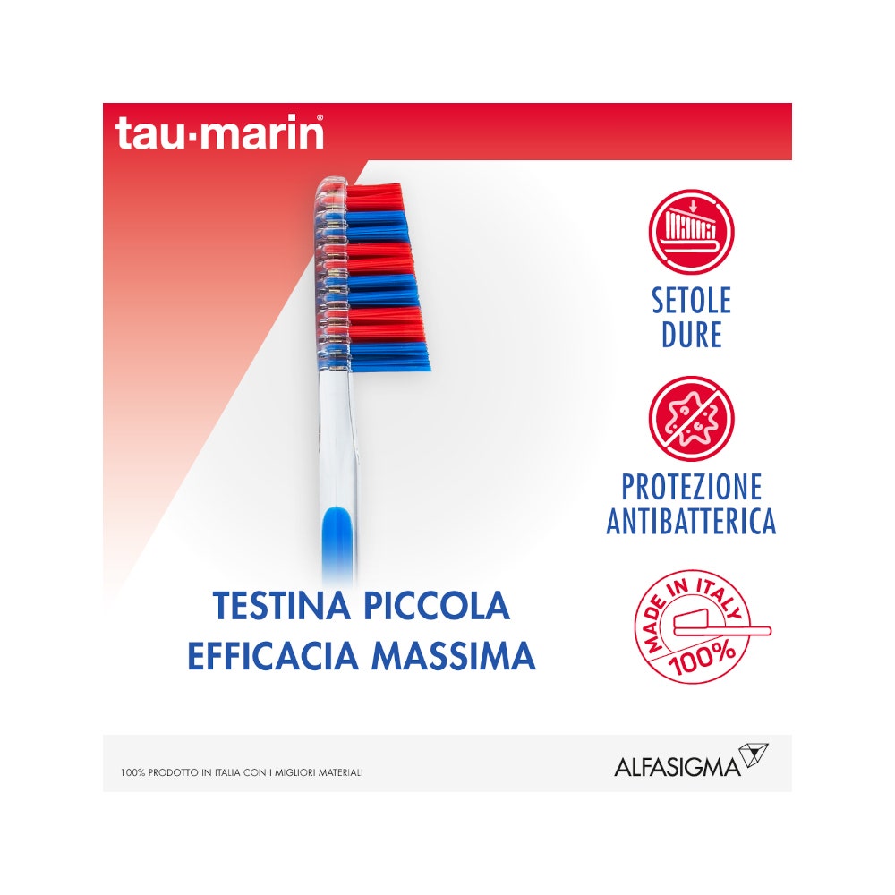 Cepillo de dientes Taumarin Professional duro 27 con antibacteriano