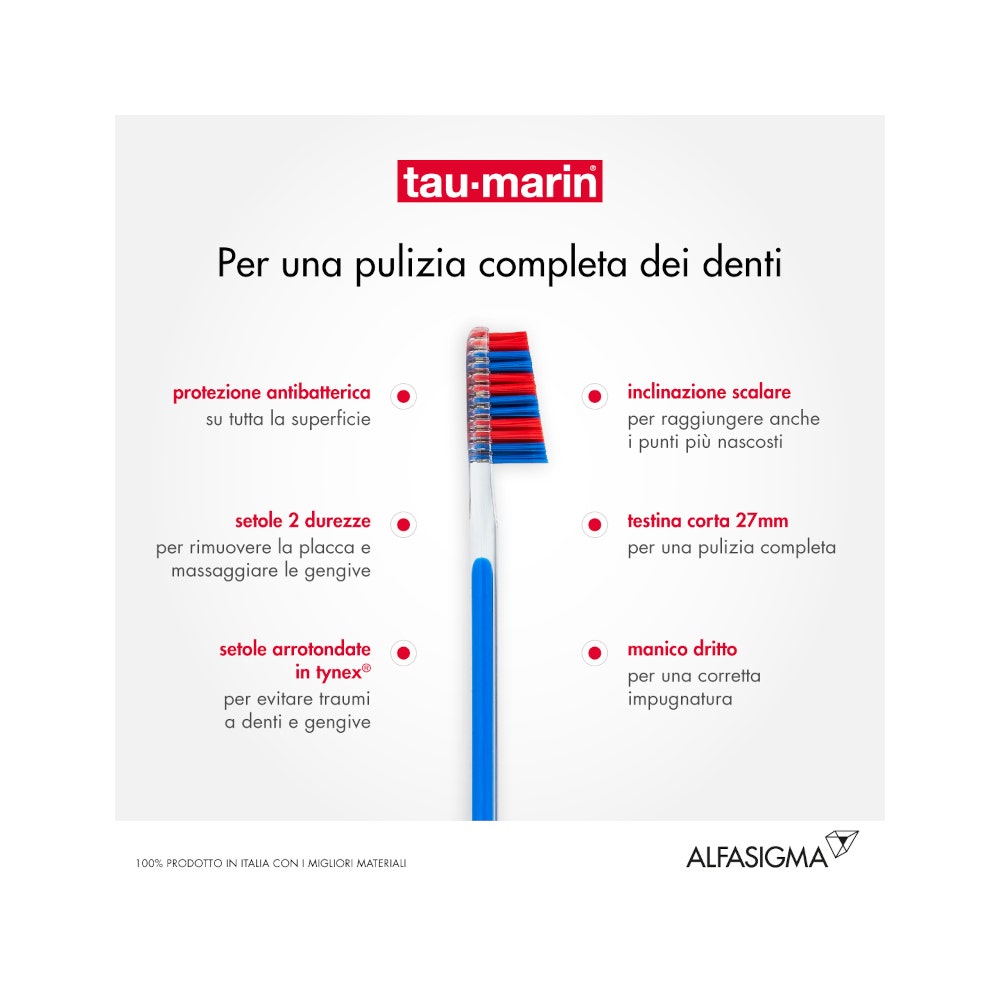Cepillo de dientes Taumarin Professional duro 27 con antibacteriano