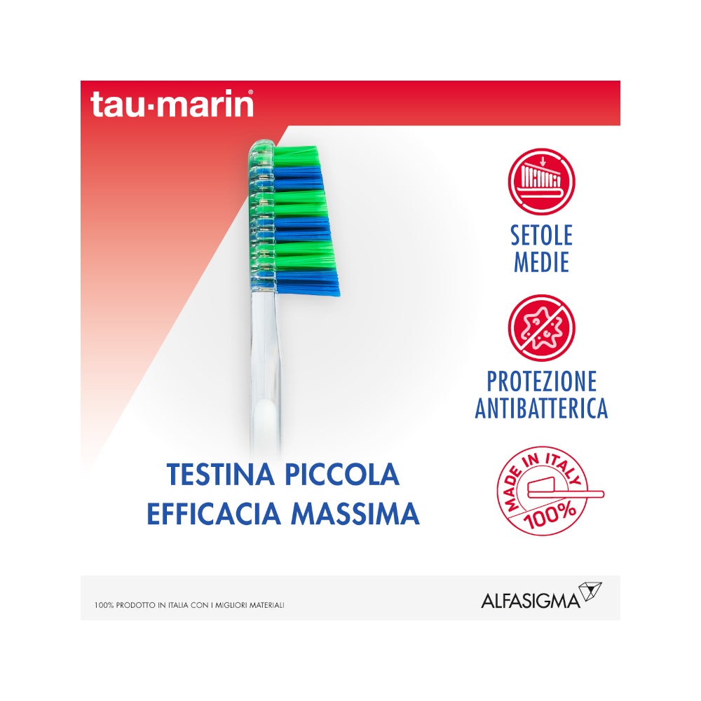 Taumarin Spazzolino Professional Setole Medie 27 Con Antibatterico