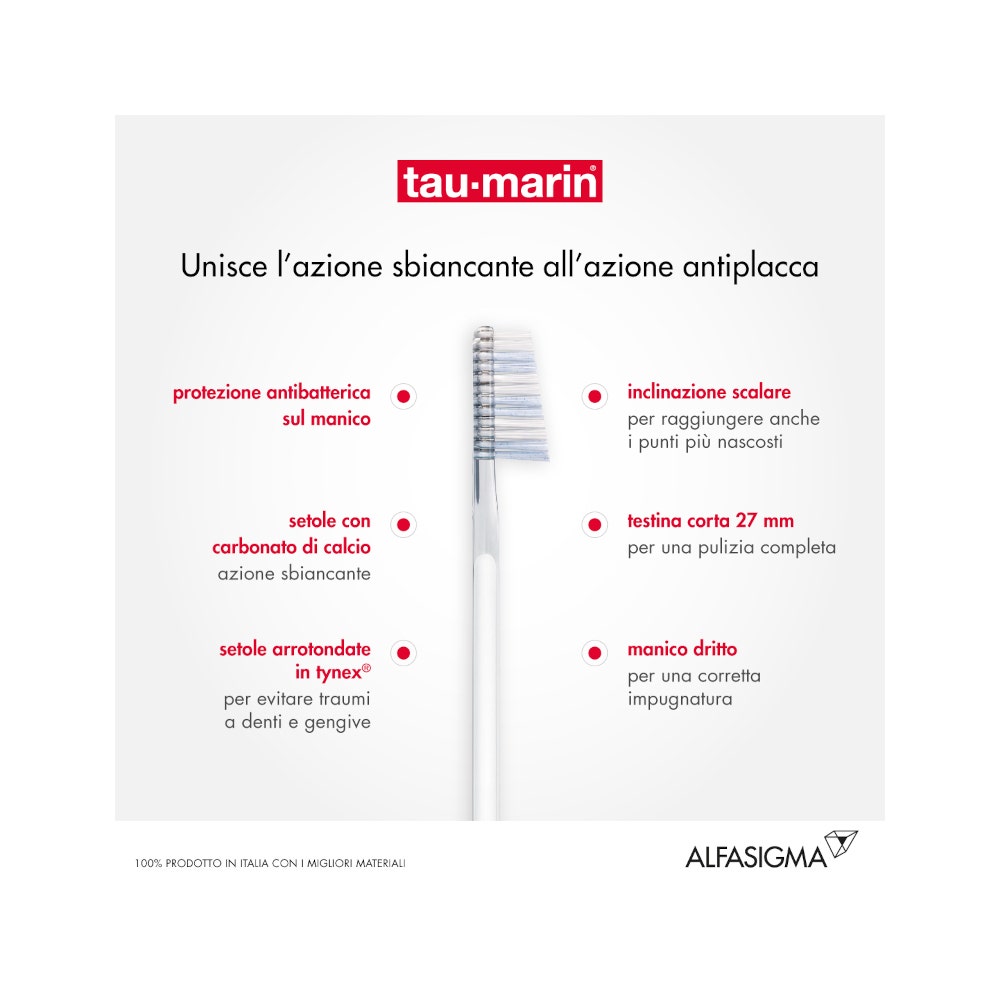 Taumarin Cepillo de dientes Professional White con antibacteriano