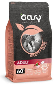 Oasy Grain Free Formula Adult Tacchino Cibo Secco Per Gatti 7,5kg