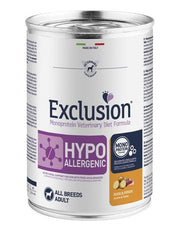 Exclusion Monoprotein Veterinary Diet Formula Hipoalergénico Húmedo Pato/Patatas Perros Lata 400 g