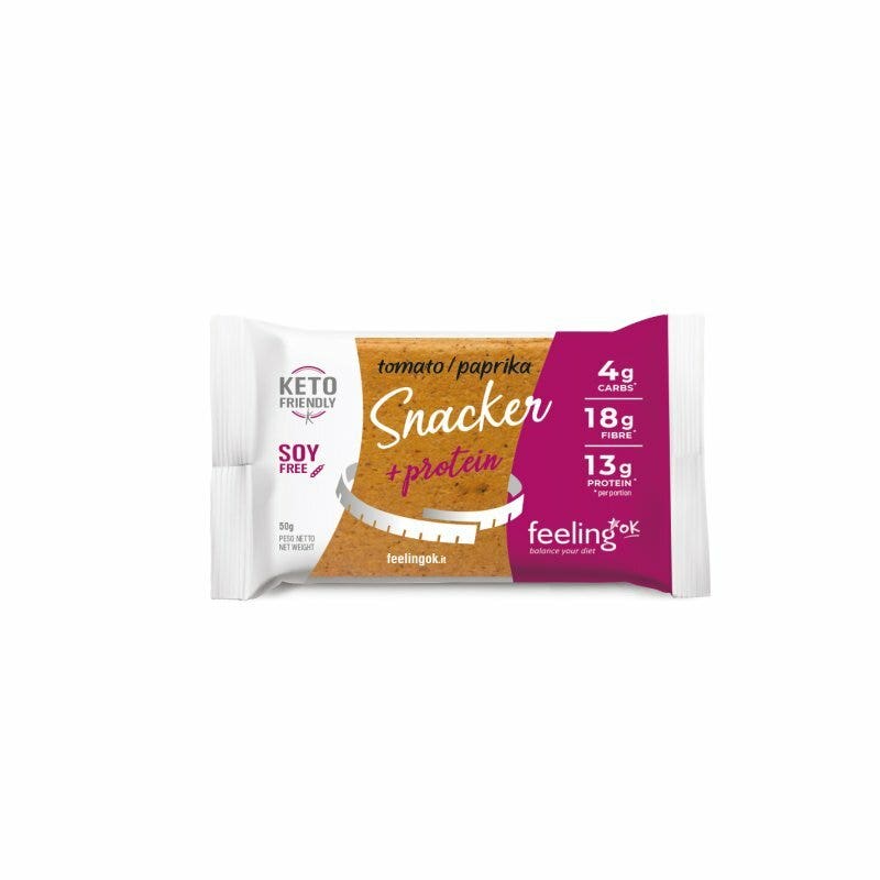 Feeling Ok Snacker Tomate y Pimentón + Proteína 50 g