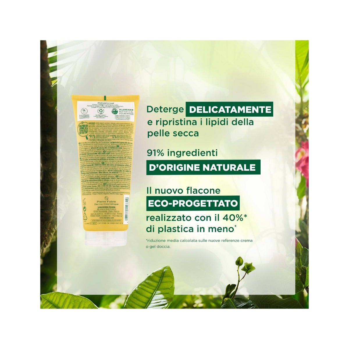 Klorane Crema de ducha Flor de frangipani 200 ml