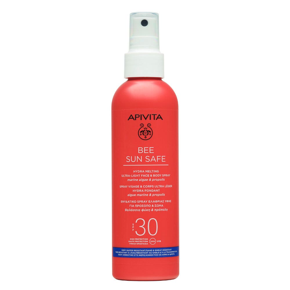 Apivita Bee Sun Safe Spray Hydra Melting Viso e Corpo Ultra-Leggero SPF30 200ml