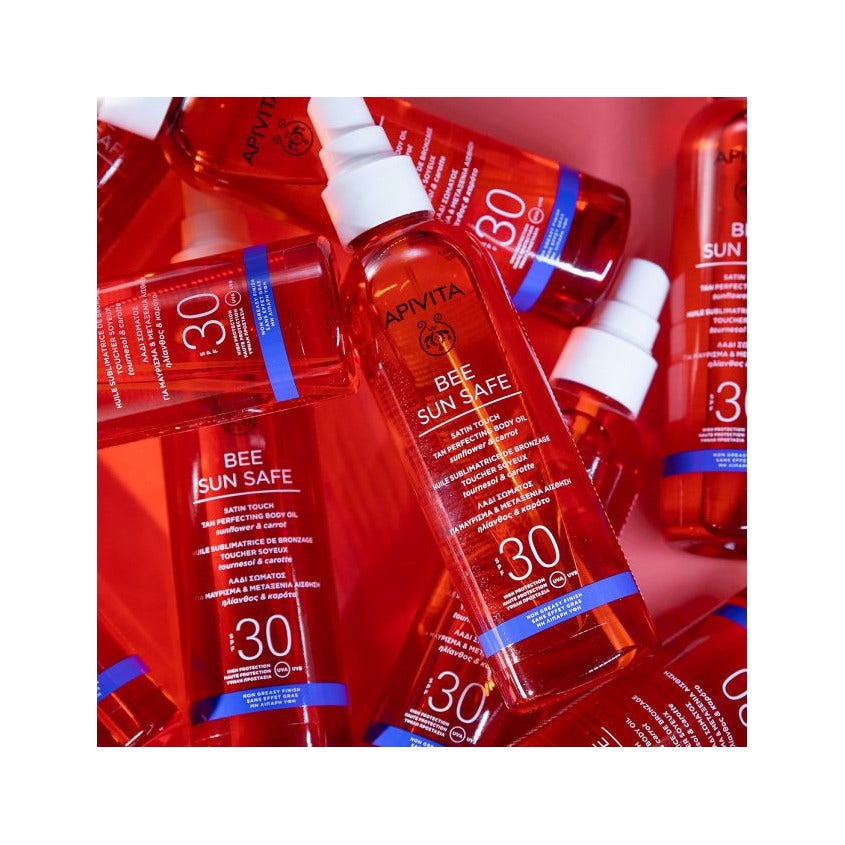 Apivita Bee Sun Safe Aceite corporal bronceador SPF30 200 ml