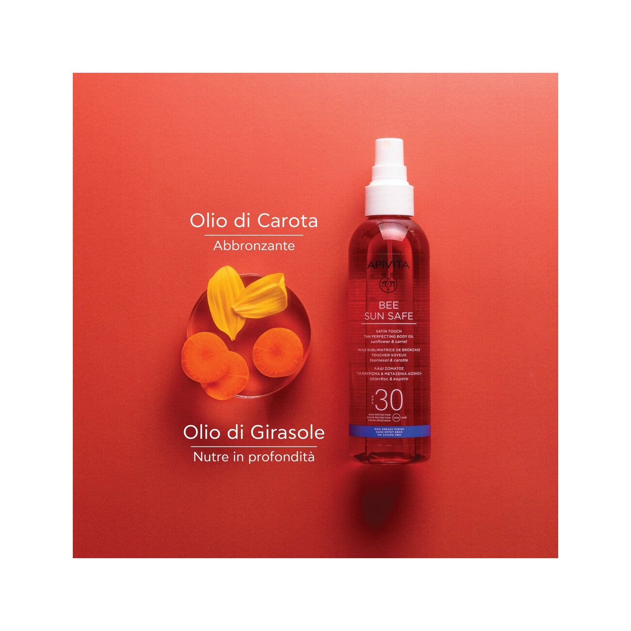 Apivita Bee Sun Safe Aceite corporal bronceador SPF30 200 ml