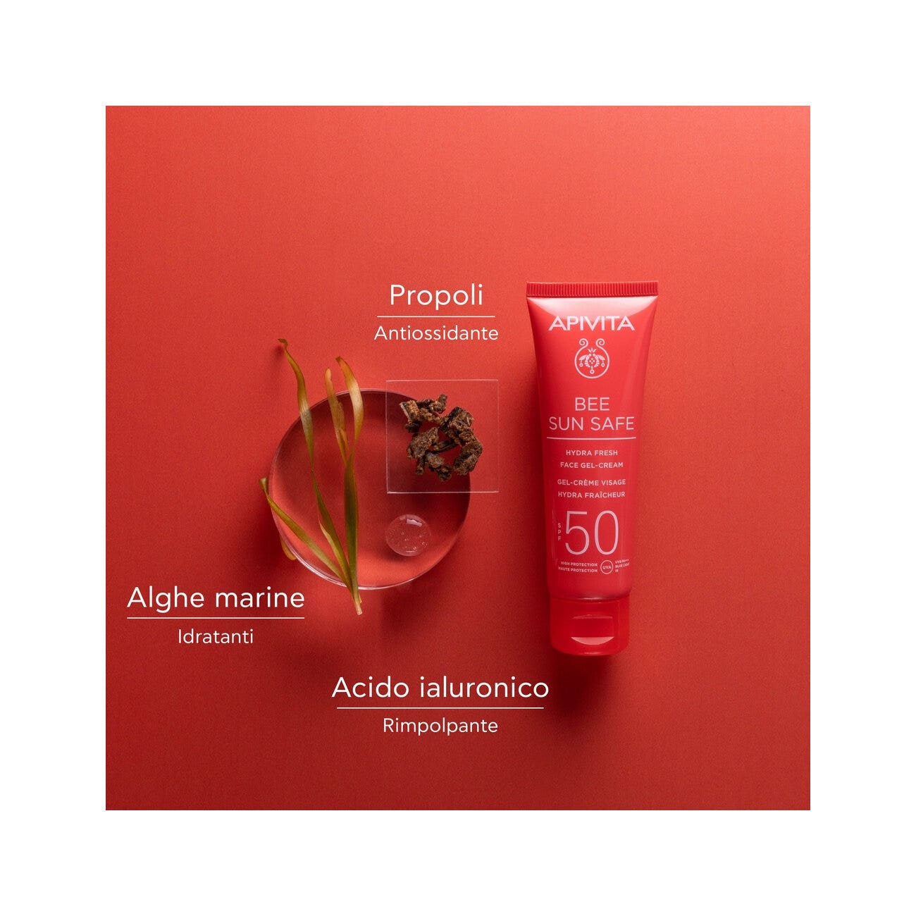 Apivita Bee Sun Safe Hydra Fresh Crema Gel Viso SPF50 50ml