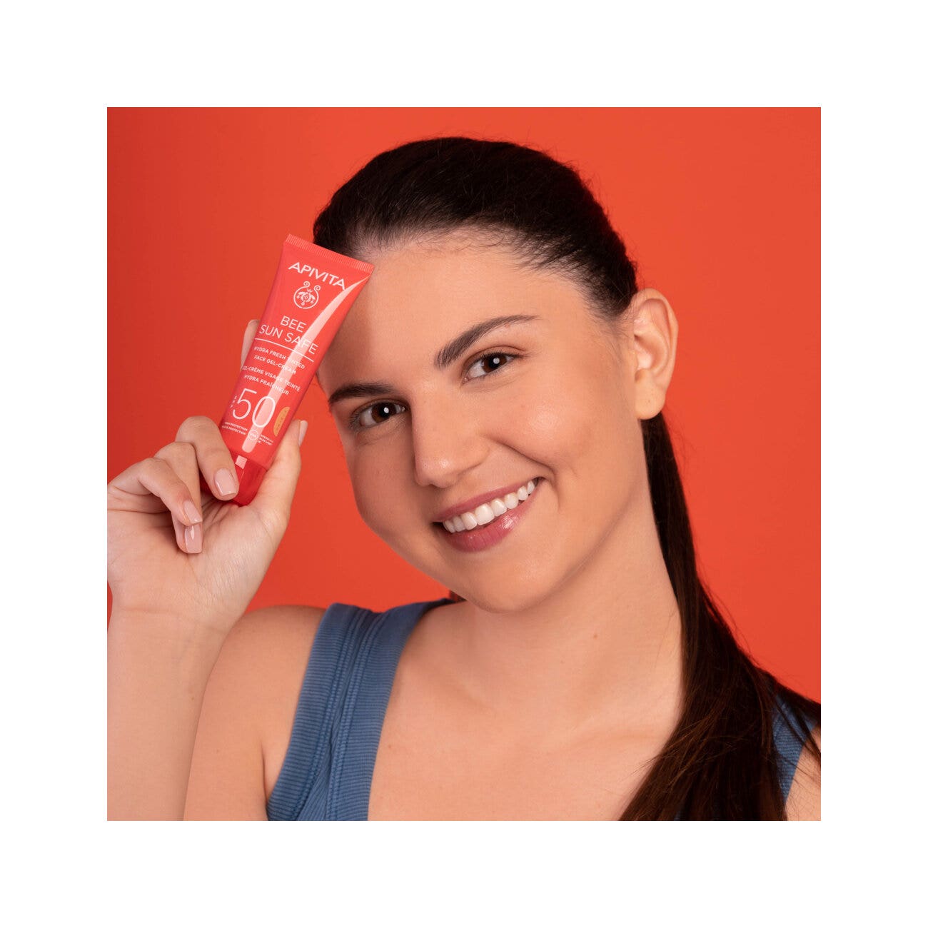 Apivita Bee Sun Safe Hydra Fresh Crema Gel Facial con Color SPF50 50 ml