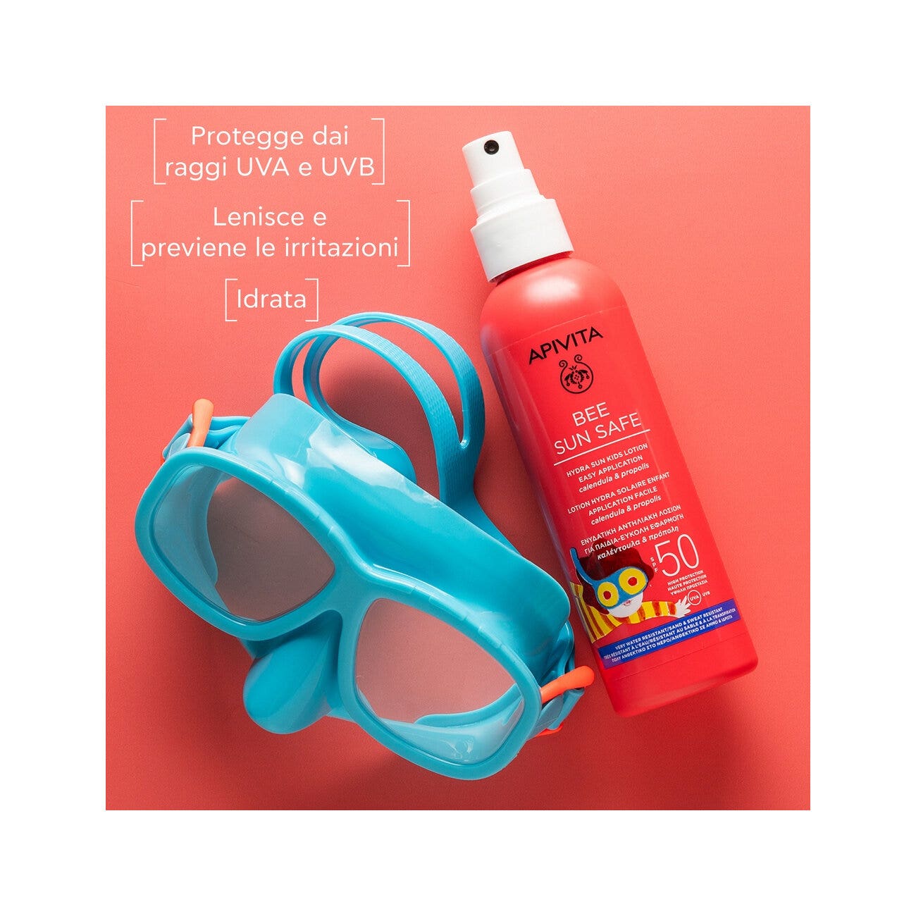 Apivita Bee Sun Safe Loción en spray Hydra Sun para niños SPF50 200 ml