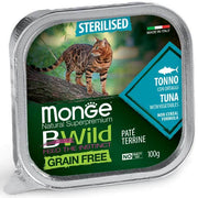 Monge B Wild Grain Free Atún con Verduras Comida Húmeda para Gatos Esterilizados 100 g