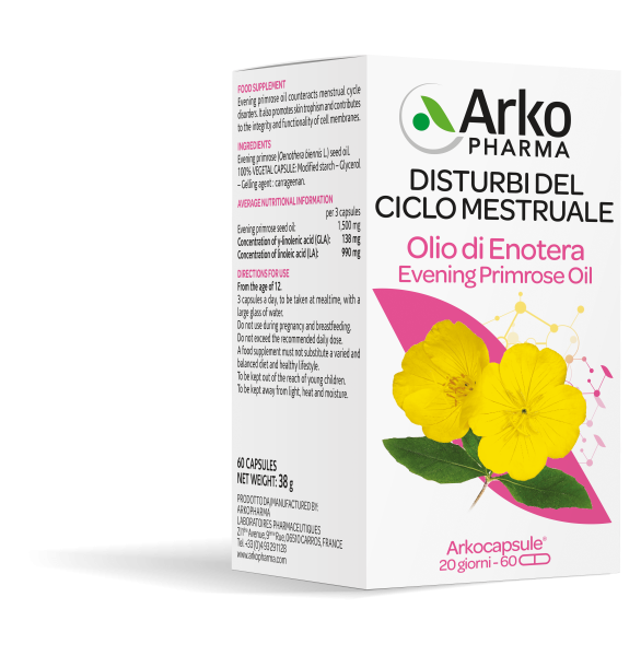 Arkopharma Aceite de Onagra Ecológico 60 Cápsulas