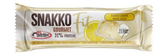 Pro Nutrition Snakko Fit Barretta Proteica Gusto Cioccolato Bianco Limone 30g