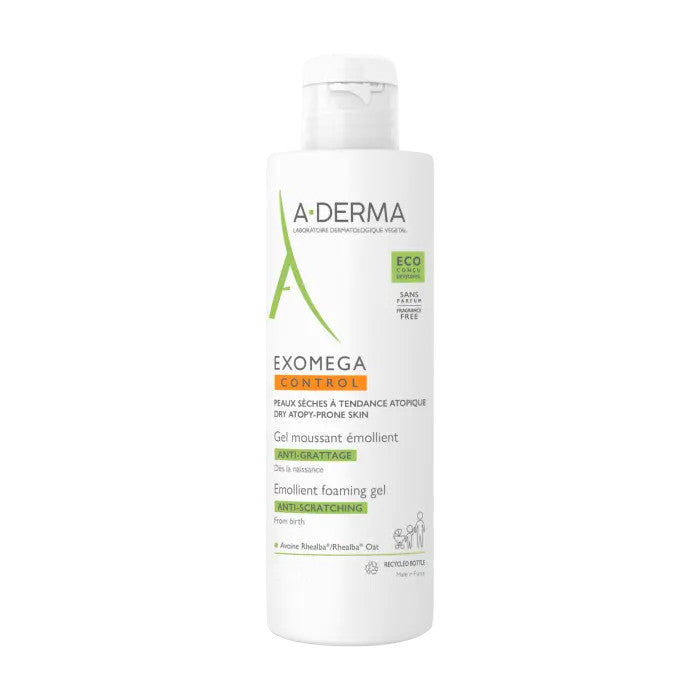 A-Derma Exomega Control Gel Limpiador Emoliente 200 ml