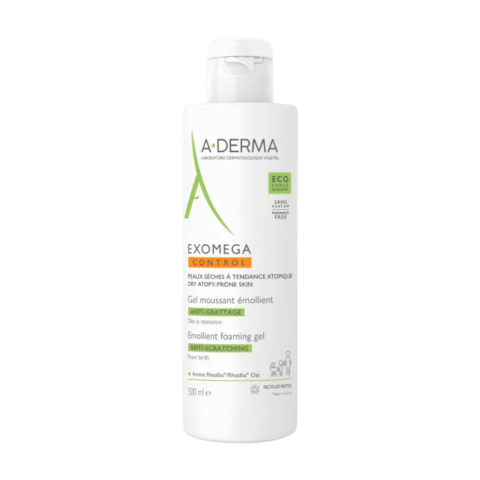 A-Derma Exomega Control Gel Limpiador Emoliente 500 ml