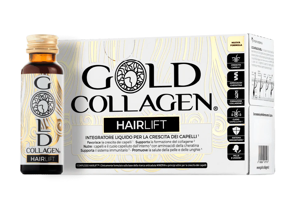 Gold Collagen Hair Lift 10 Flaconcini - Capelli Forti e Sani