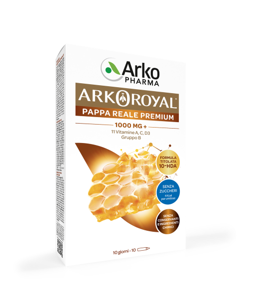 Arkopharma Arkoroyal Jalea Real 1000 mg con vitaminas sin azúcar 10 viales