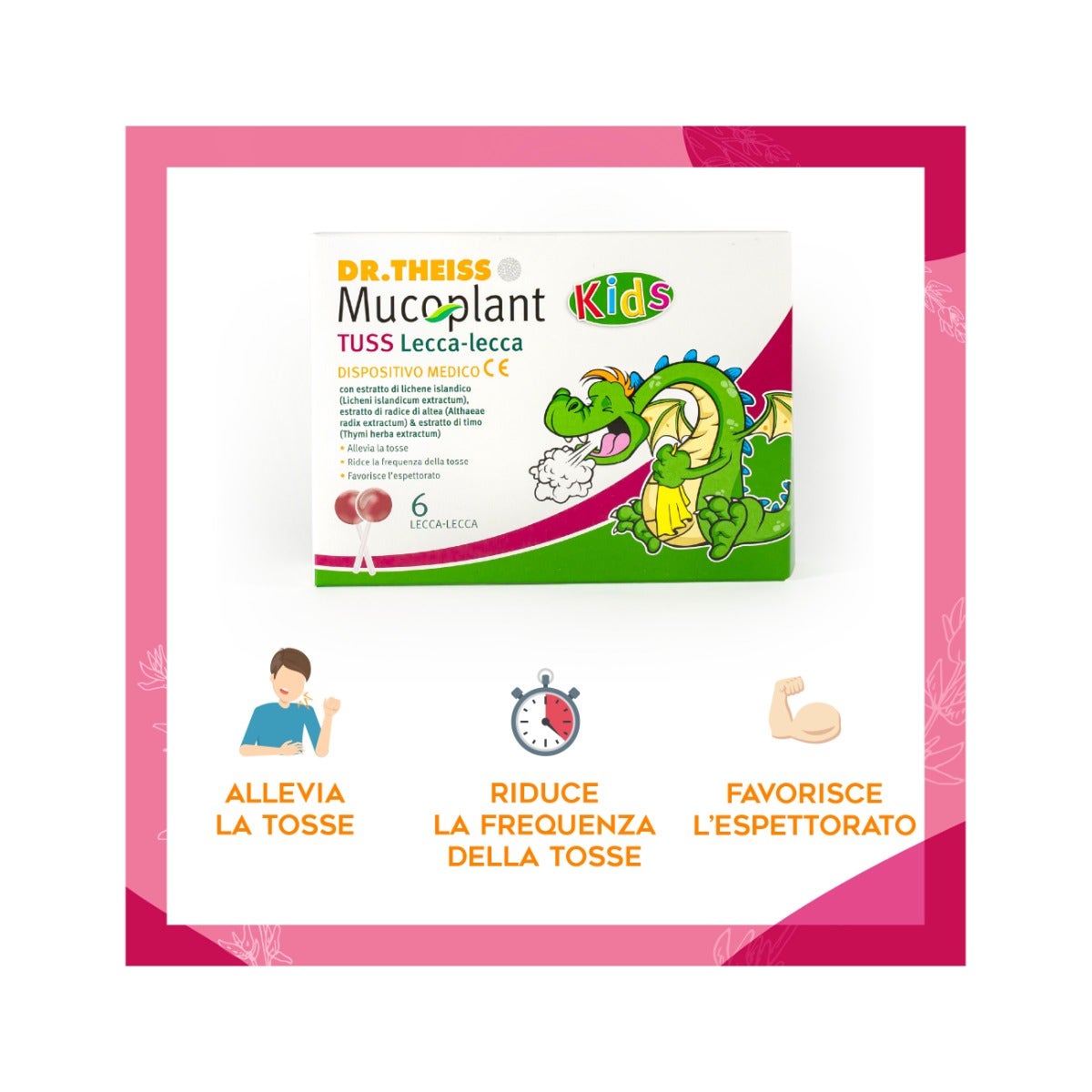 Dr Theiss Mucoplant Tuss Lecca Lecca Bambini 6 Pezzi