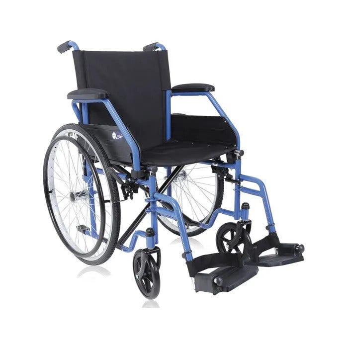Moretti Ardea Start Carrozzina Pieghevole Ad Autospinta Seduta 40cm Blu CP100B-40