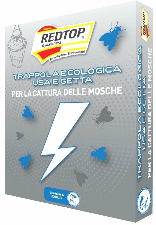Equality Trappola per Mosche Usa e Getta Red Top