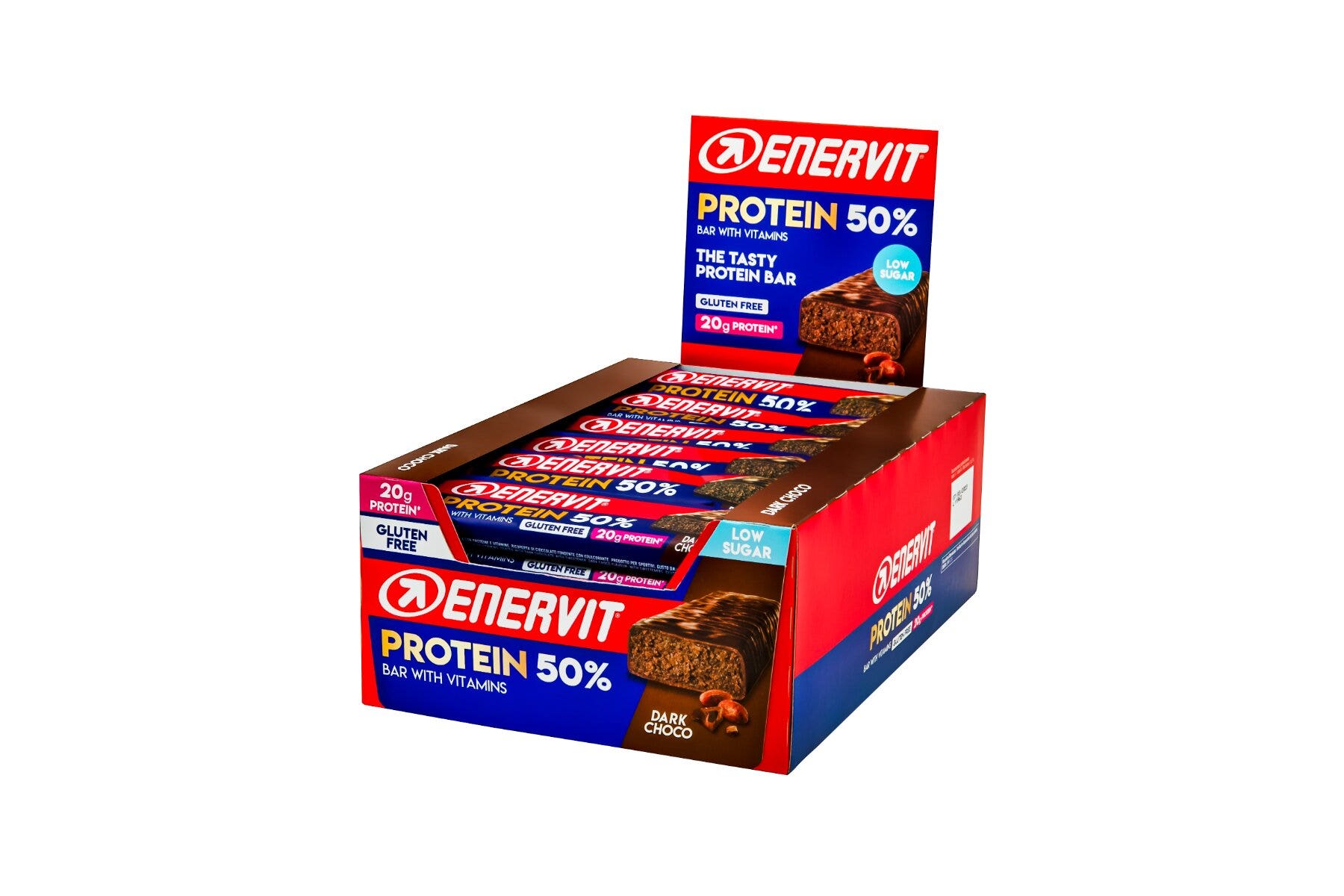 Enervit Protein Bar 50% Dark Choco 30 Barrette Da 40g