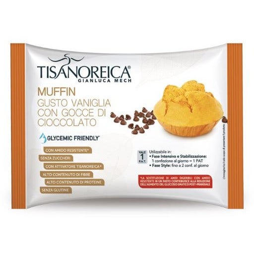 Tisanoreica Style Muffin de vainilla con trocitos de chocolate 40 g