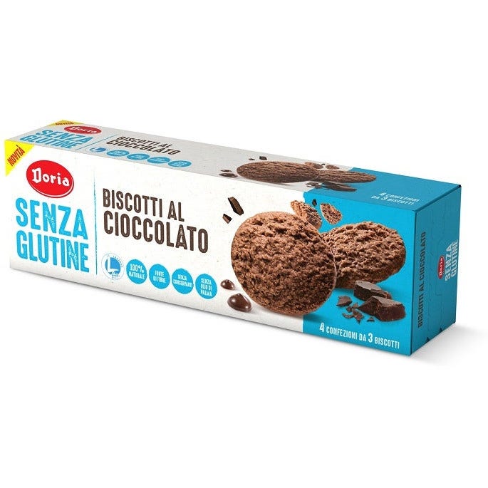 Doria Galletas de chocolate sin gluten 4x37,5 g