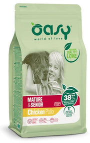 Oasy Lifestage Mature & Senior Pollo, pienso seco para perros, 3 kg