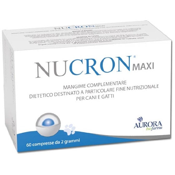 Nucron Maxi, pienso complementario dietético para perros y gatos, 60 comprimidos