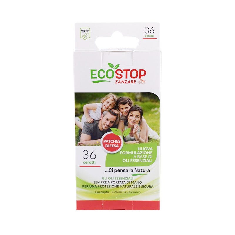 Ecostop Parches Antimosquitos con Aceites Esenciales 36 unidades
