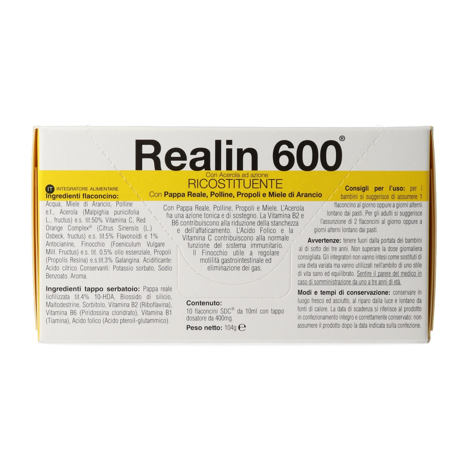 Realin 600, 6 viales