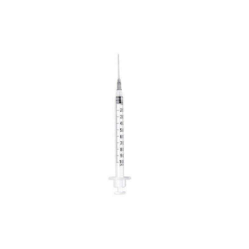 Meds Siringa Insulina Ago Gauge 25 Fisso Monouso Sterile 25mm 1ml